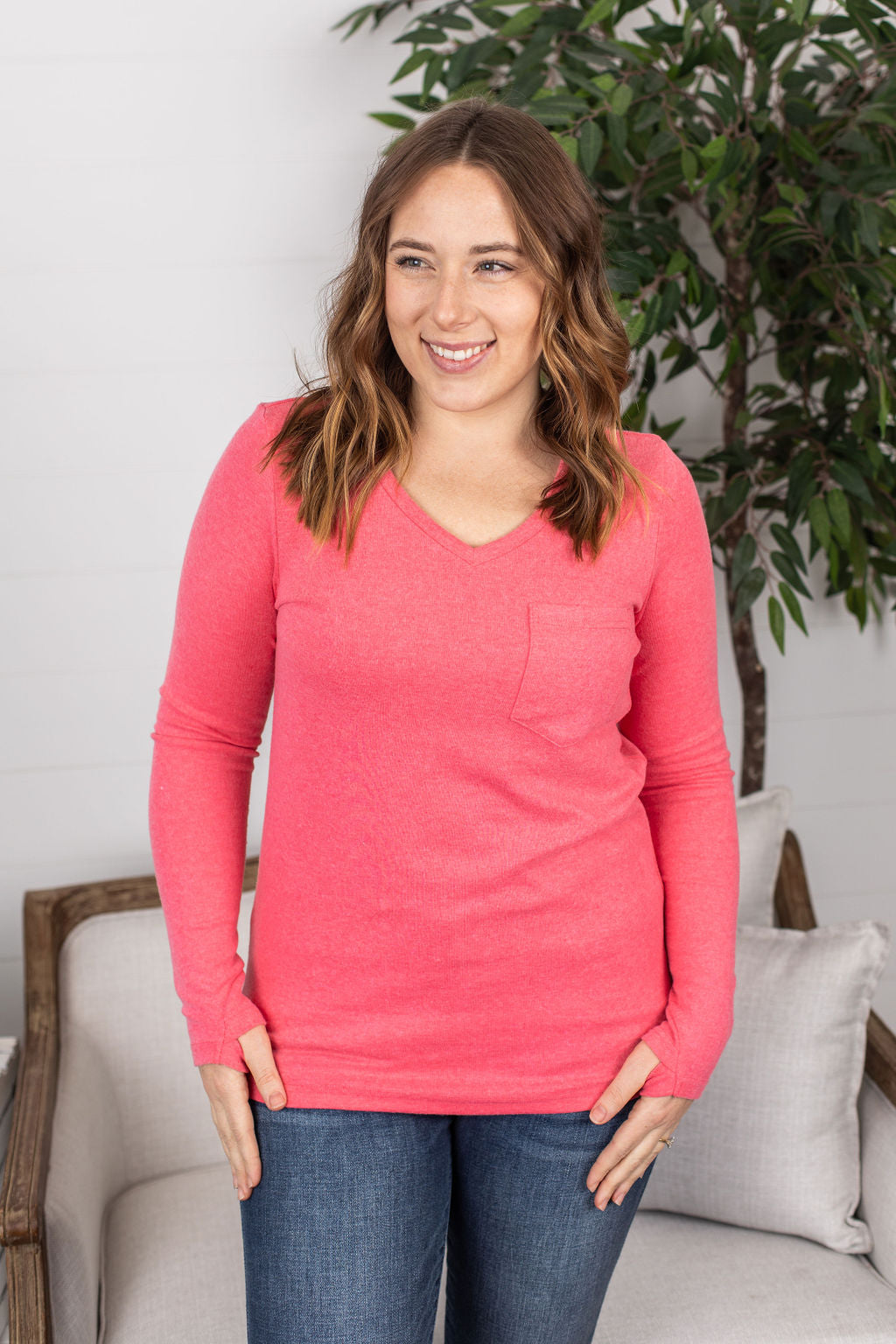 Hadley Long Sleeve - Watermelon