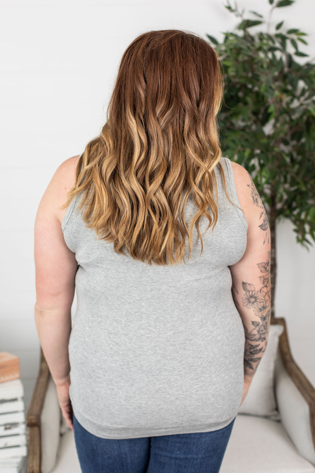 Addison Henley Tank - Light Grey