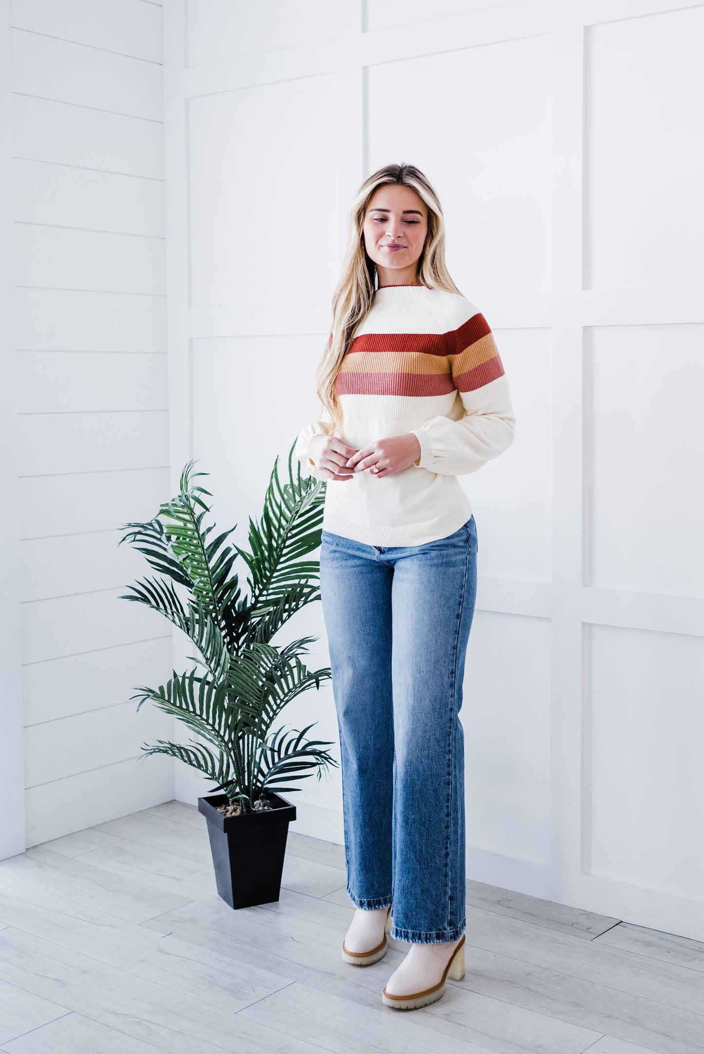 Cuddle Up Striped Sweater