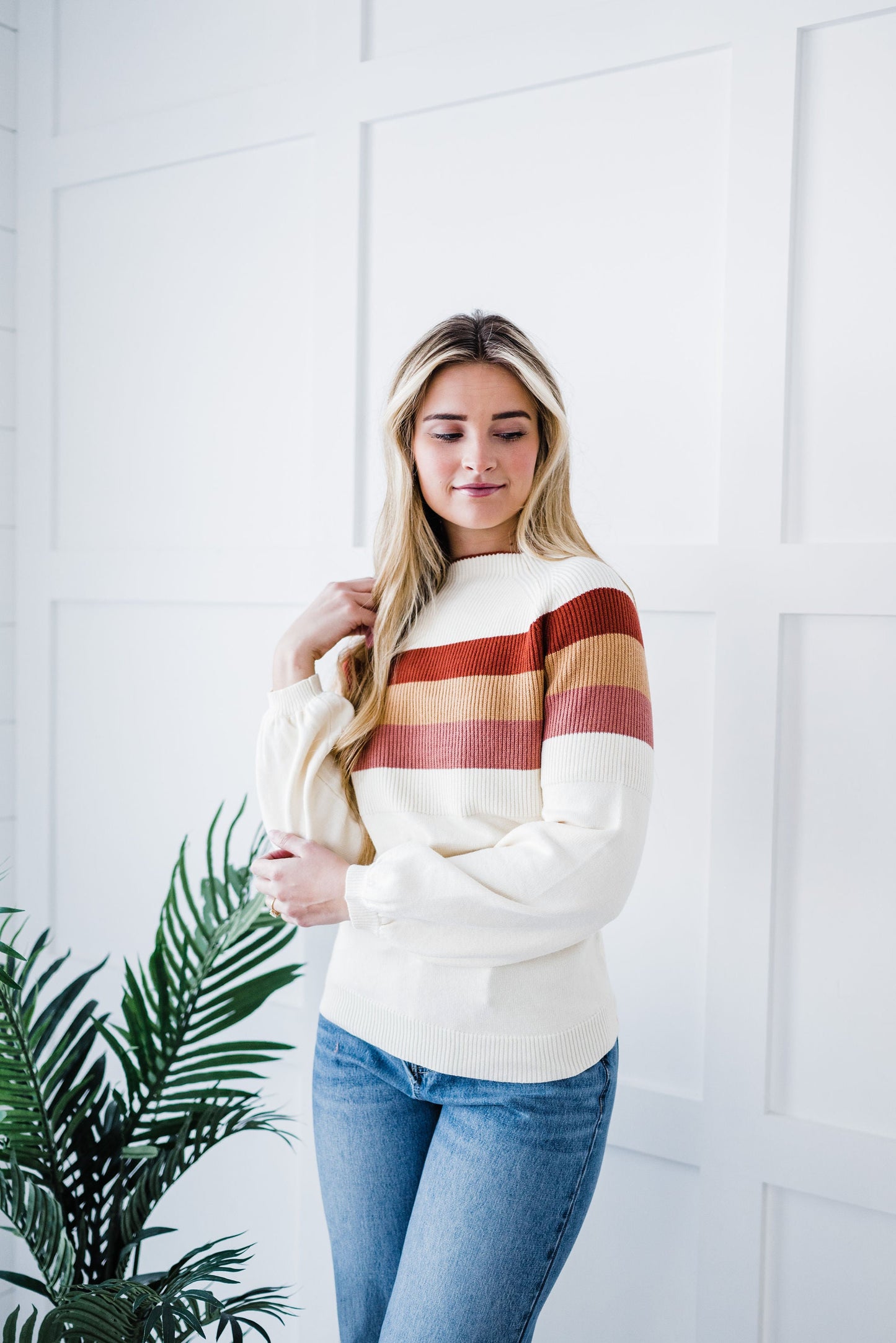 Cuddle Up Striped Sweater