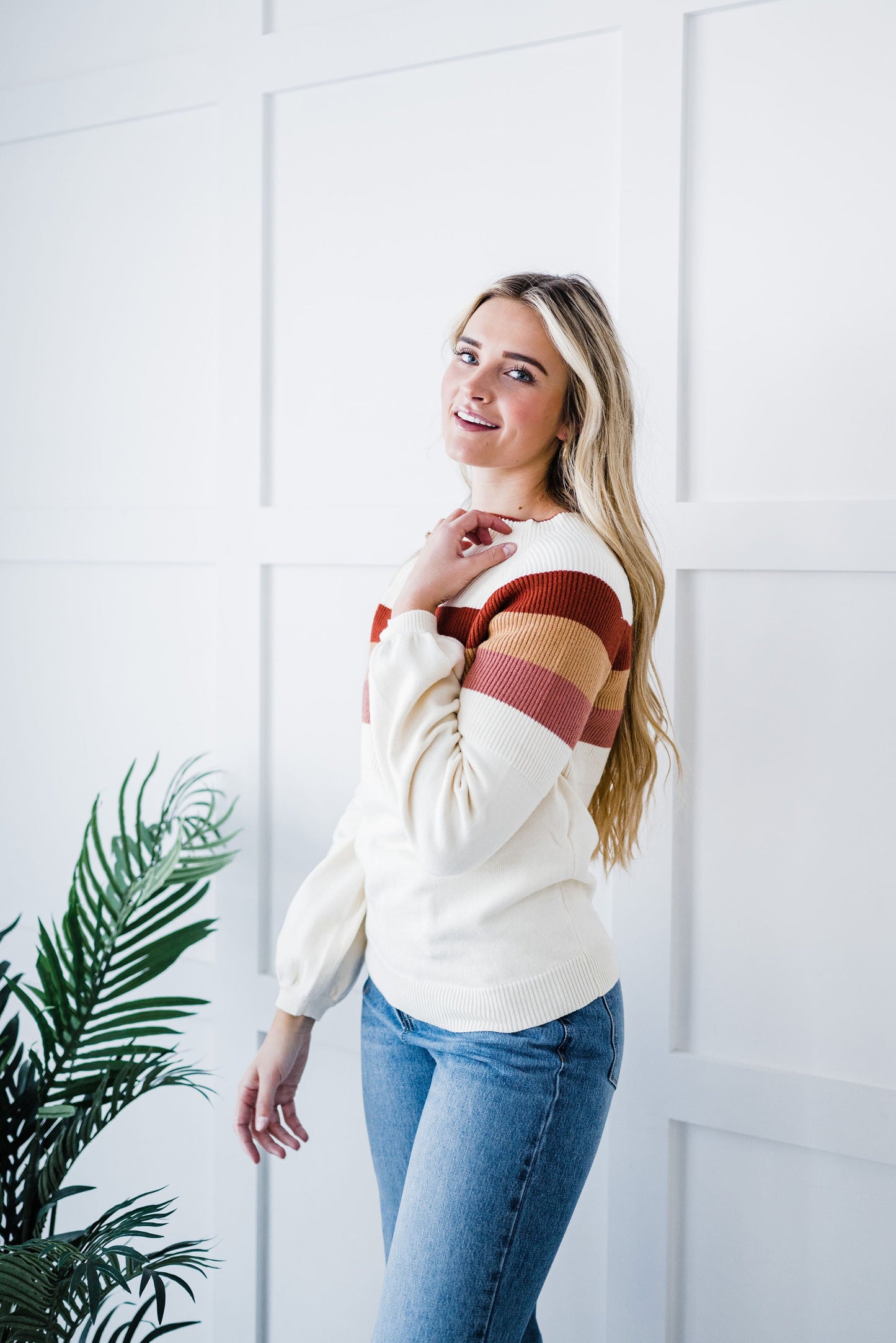 Cuddle Up Striped Sweater