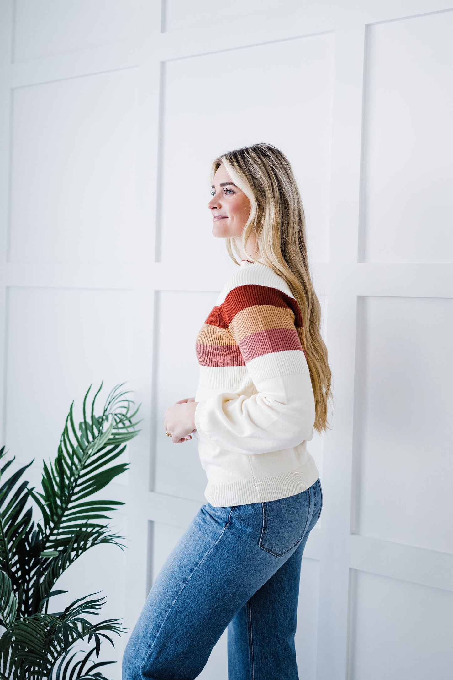 Cuddle Up Striped Sweater