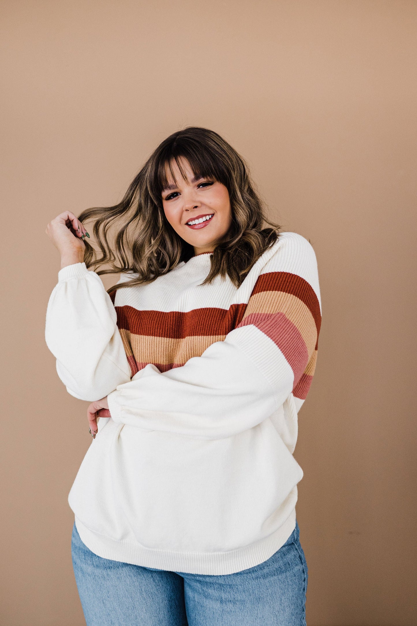 Cuddle Up Striped Sweater