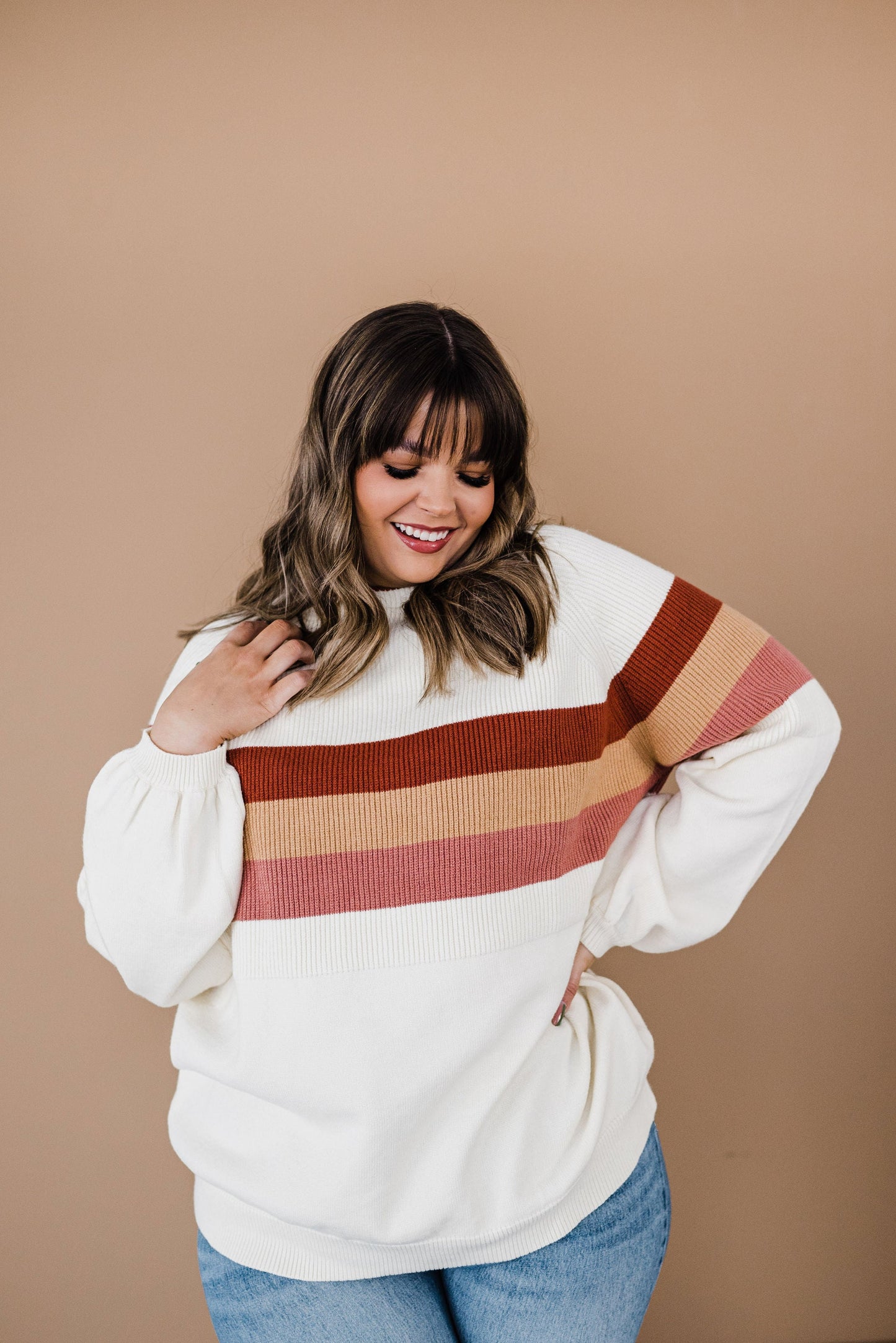 Cuddle Up Striped Sweater