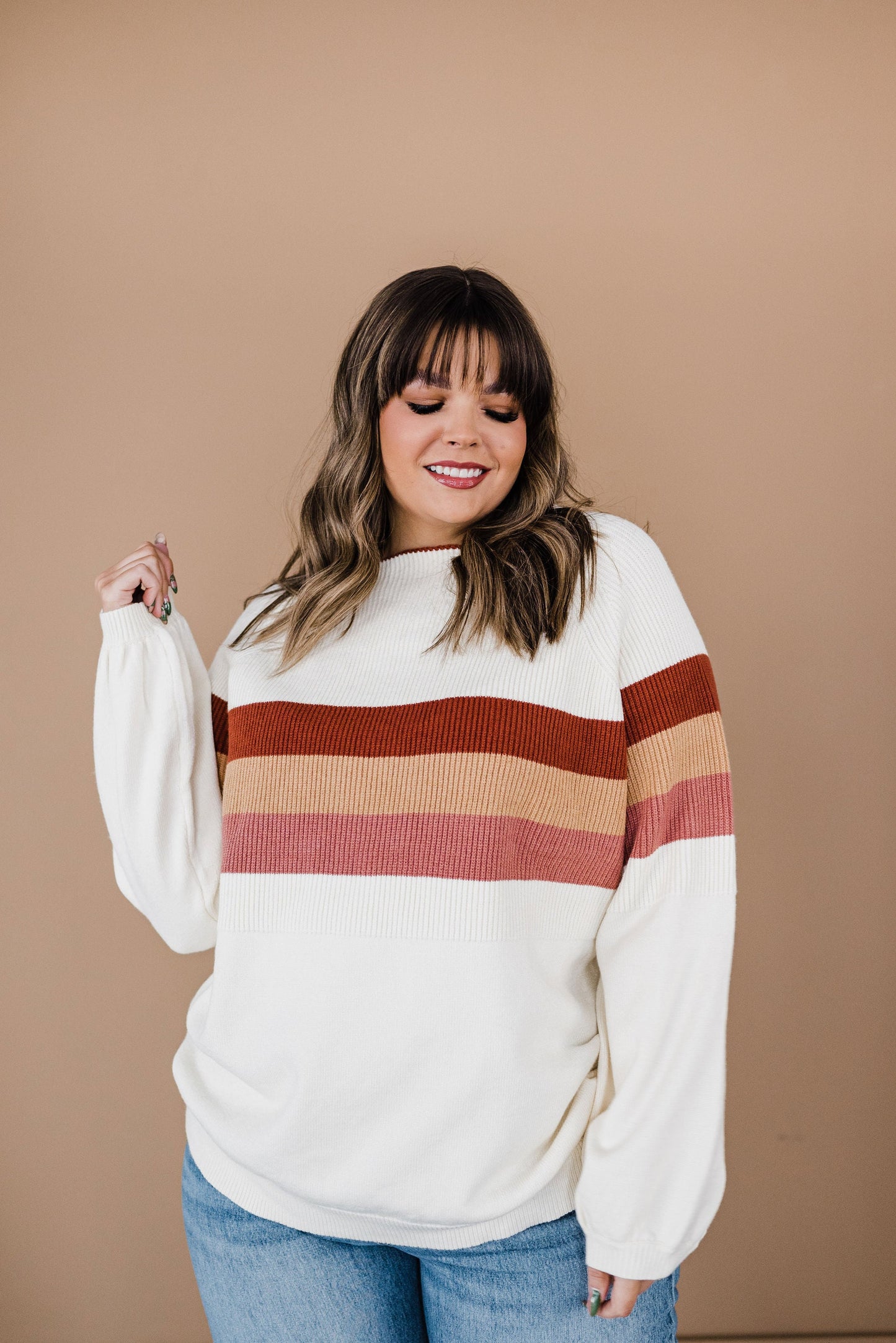 Cuddle Up Striped Sweater