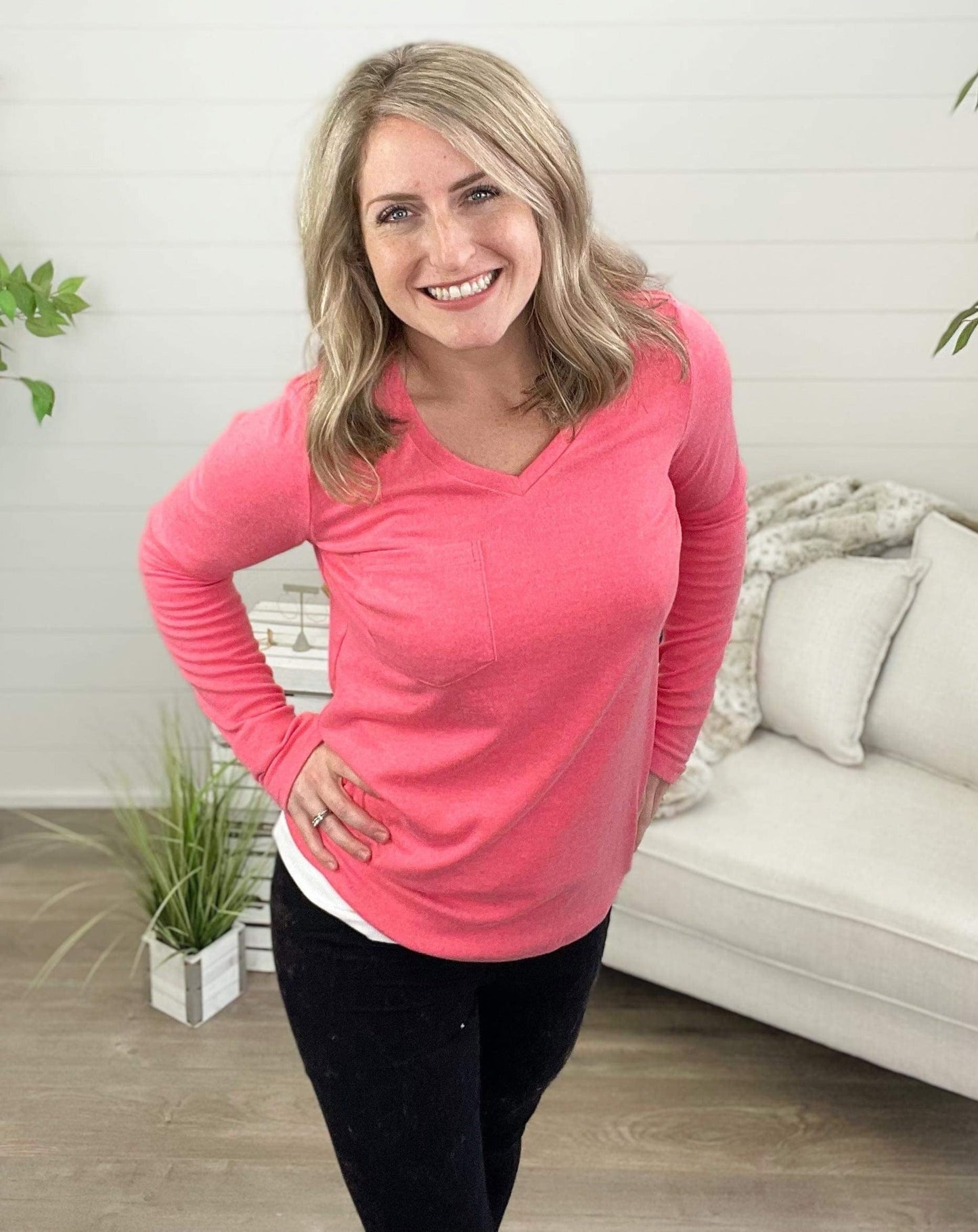 Hadley Long Sleeve - Watermelon