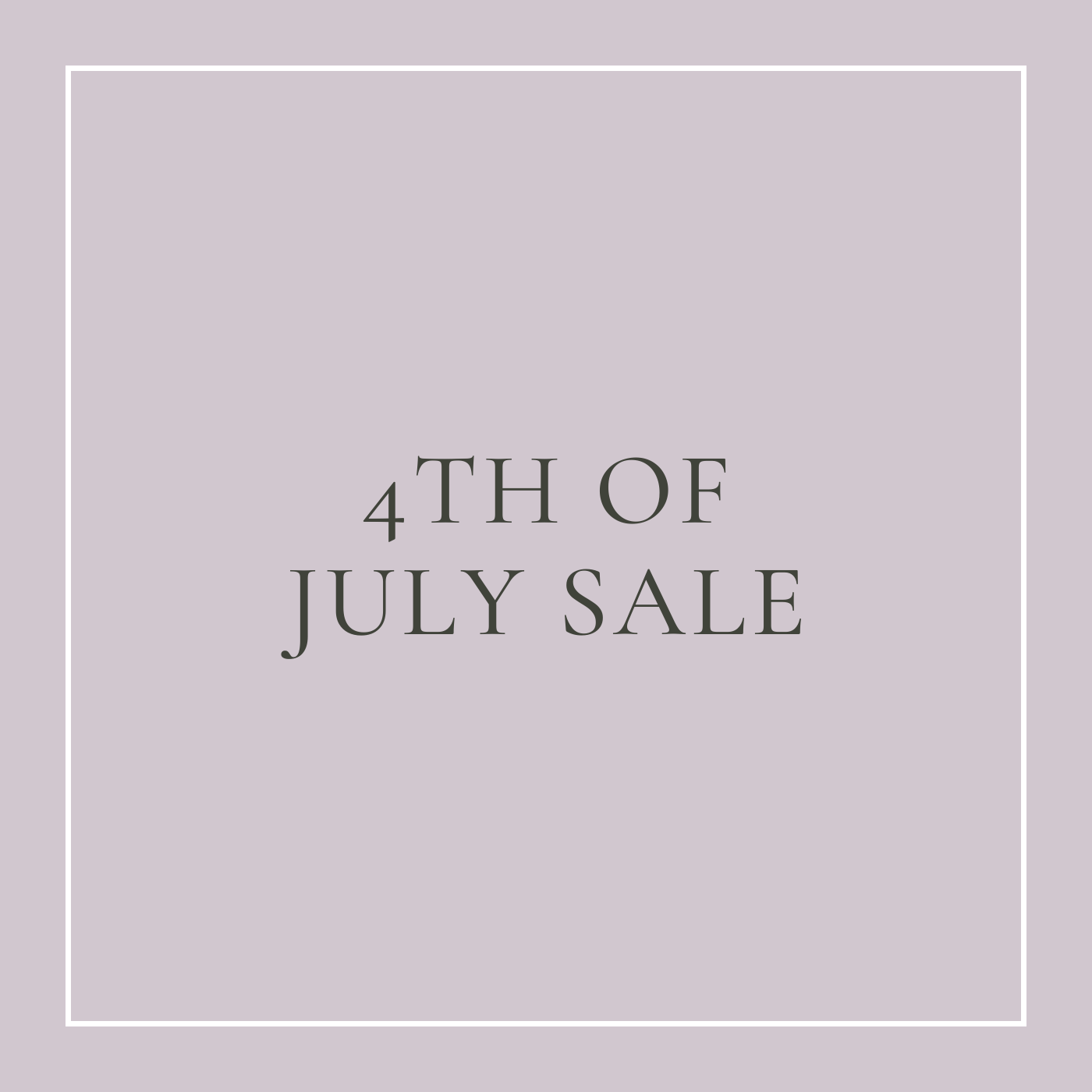4th of July Sale