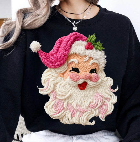 Santa in Stitches Graphic Tee and Sweatshirt