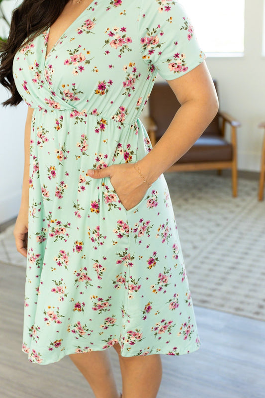 Tinley Dress - Mint Floral