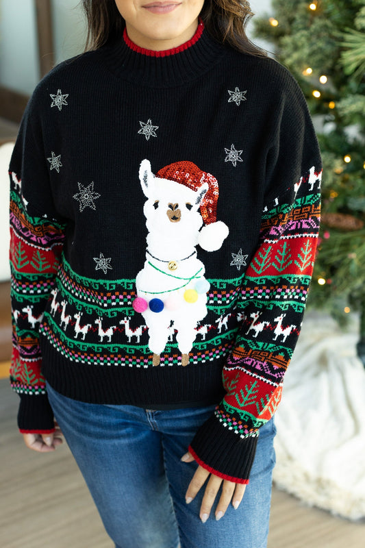 Llama Jolly Jingle Sweater