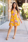 Rory Ruffle Dress - Golden Floral