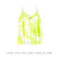 Love Into the Light Tank in Lime