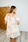 Bow Peep Eyelet Knit Dress in Pink and Green