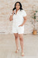 Break Point Collared Romper in Natural