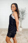 Carefree Cutie Slouchy Pocket Romper in Black