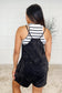 Carefree Cutie Slouchy Pocket Romper in Black