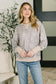 Everything You Need Patchwork Crew Neck Pullover