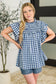 Garden at Goldenhour Flutter Sleeve Blouse in  Blue
