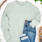 Corrine Ribbed Pullover Top - Sage