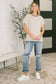 I Think I'm in Love Round Neck Loose Tee in Khaki Leopard