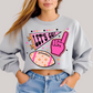 Let's Go Pennant in Grey Sweatshirt