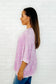 Loosely Speaking Oversized Basic Top in Mauve