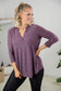 Count on Me Top in Plum