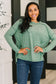 Mellow Mood Heathered Pullover in Dark Green