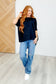 Minimal Muse Batwing Tee in Black