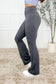 Motion Mastery Flared Yoga Pants in Titanium