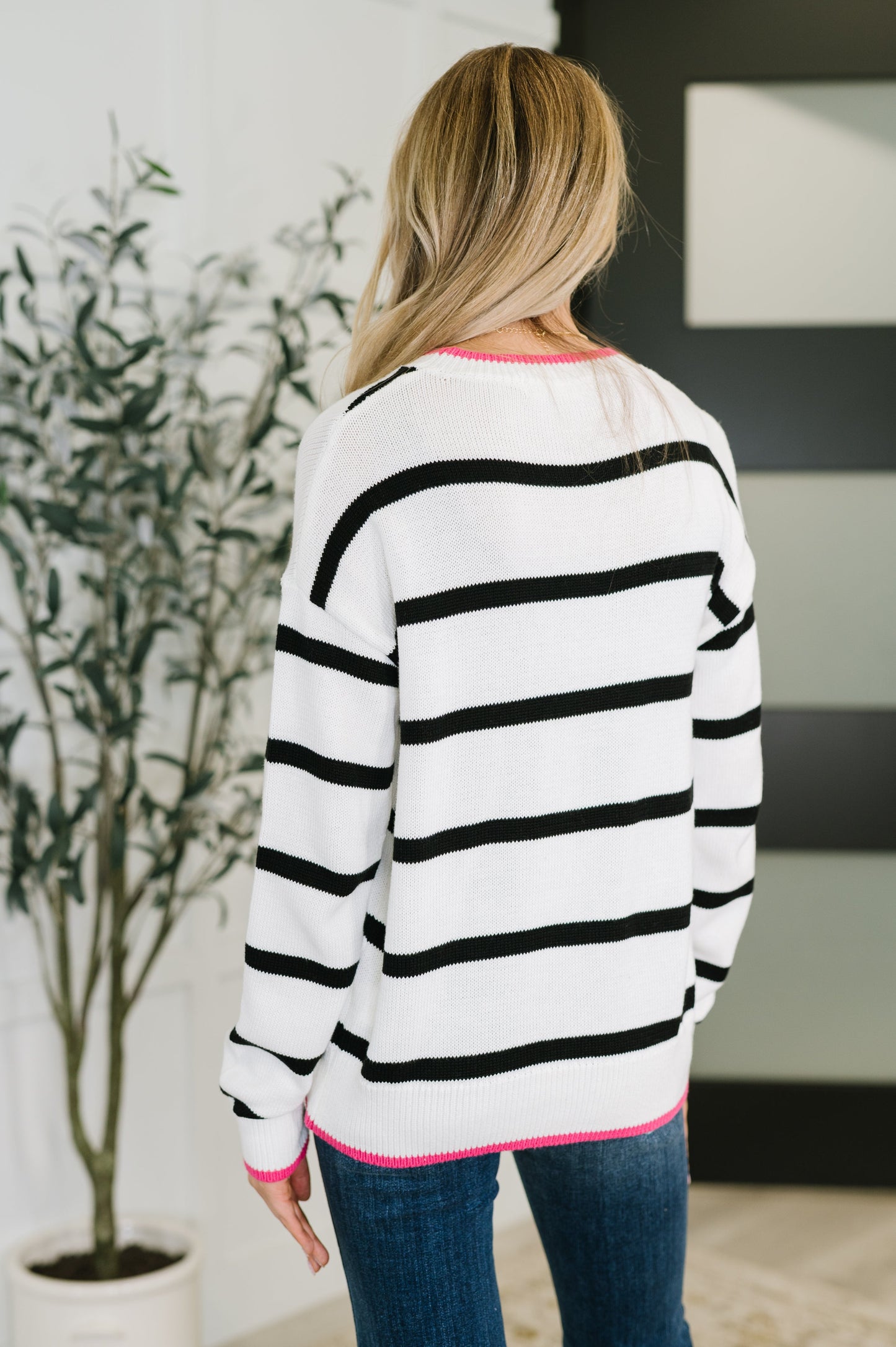 Much to My Relief Striped Sweater