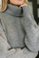 Personal Assistant Turtleneck Dress in Grey