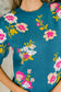 Right for Each Other Knit Floral Top