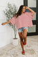 Sass in Session Relaxed Top in Cream Red