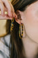 Sassy Assist Leopard Print Hoop Earrings