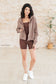 Sun or Shade Zip Up Jacket in Smokey Brown