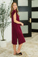 Sweet Like That Casual Dress in Cabernet