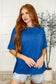 The Layback Relaxed Basic Tee in Royal Blue