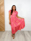 The Way You Move Flutter Sleeve Dress in Fuchsia