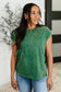 Top That Mineral Wash Tee in Dark Green