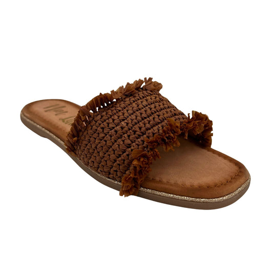 Juana Woven Sandals in Tan