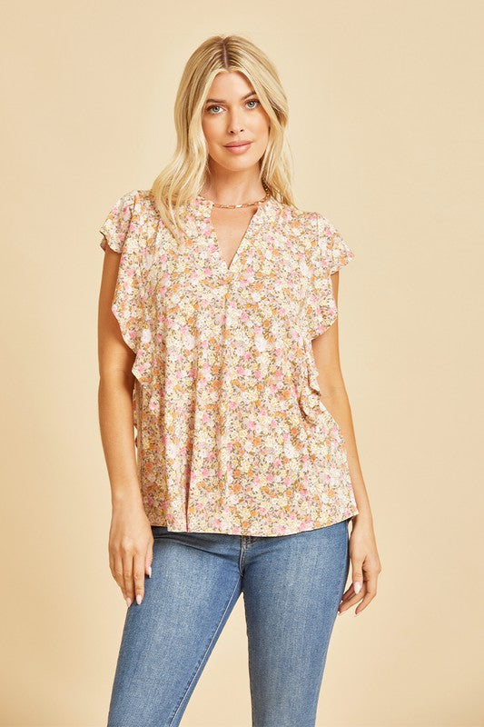 Open V-neck Blouse on Lightweight Bulgari