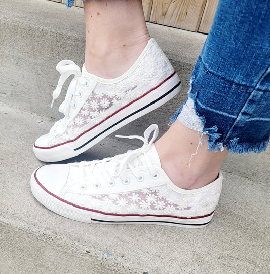 Lace Cutout Chucks (shoes)