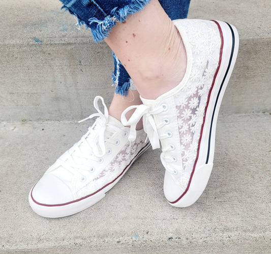 Lace Cutout Chucks (shoes)