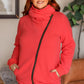 Quinn ZipUp Cowl - Dragonfruit
