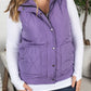 Remy Zip Up Vest - Bright Purple
