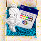 Ballerina Doodle Coloring Activity Doll