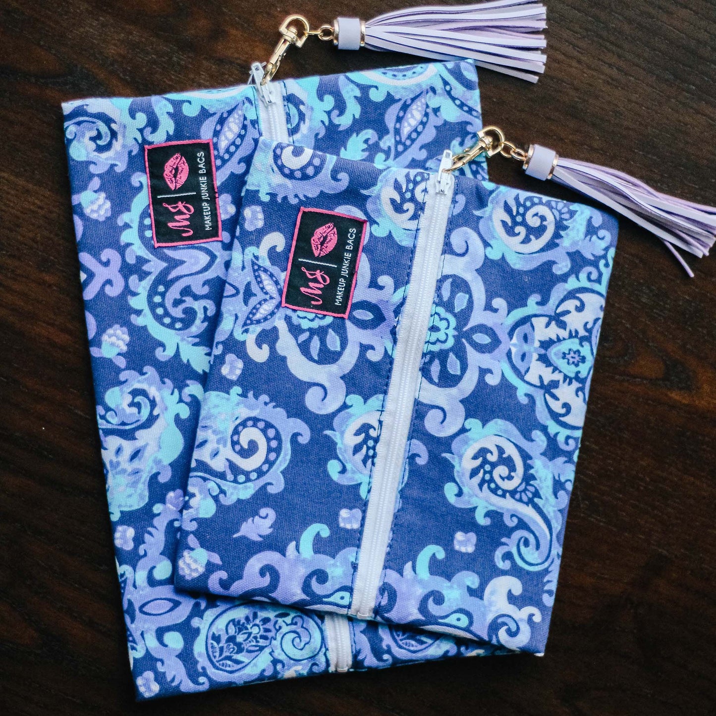 Blue Bayou with White Zipper