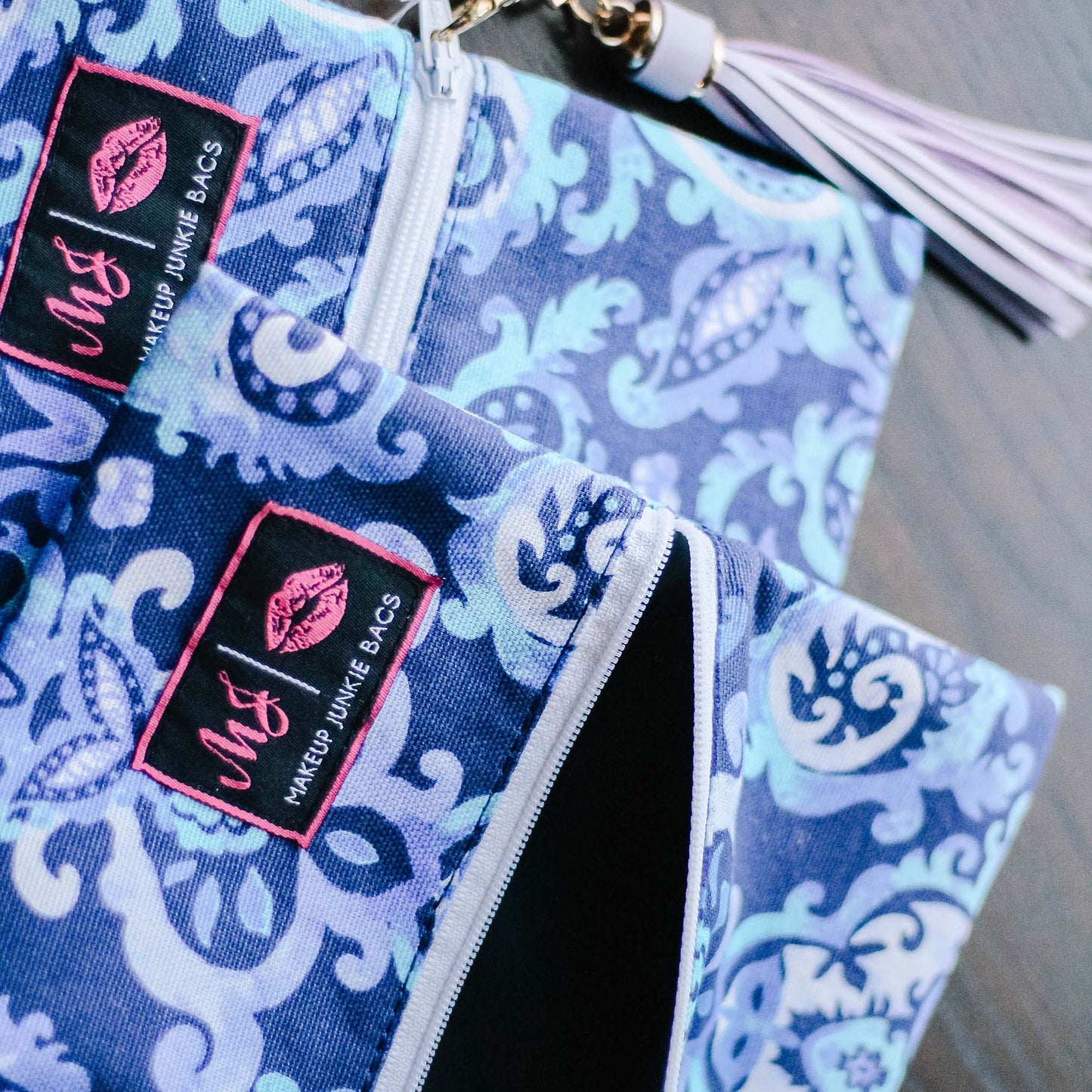 Blue Bayou with White Zipper