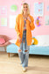 Corey Button Up Top in Tangerine